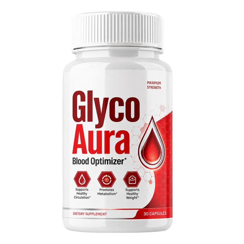 GlycoAura Blood Sugar Support Supplement Bottle